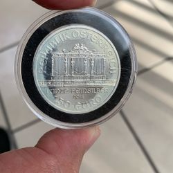 2011 Austria Philharmonic 1.5 Euros Silver Coin .999 Silver