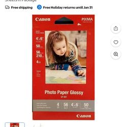 Canon 4x6 Glossy Photo Paper Sheets 350 PCs (price each)