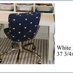 White Desk 37 3/4x22 7/8