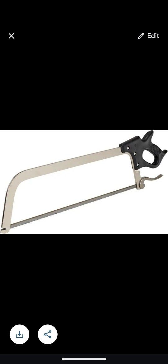 Vintage Butcher Meat Saw With Extra Brand New Blades