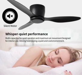 Ceiling Fan No Lights 52" indoor & Outdoor Ceiling Fan