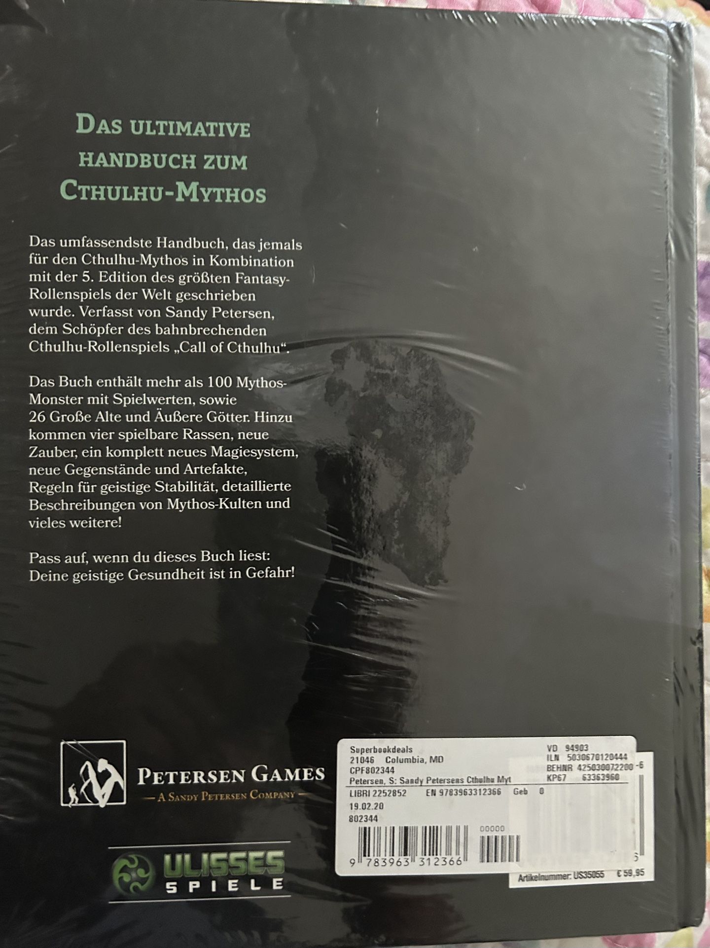 Sandy Petersen’s Cthulhu Mythos