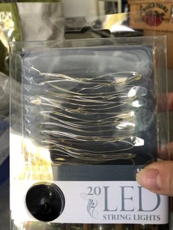 20 Led string lights.