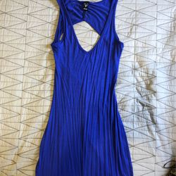 Backless Royal Blue Maxi Dress