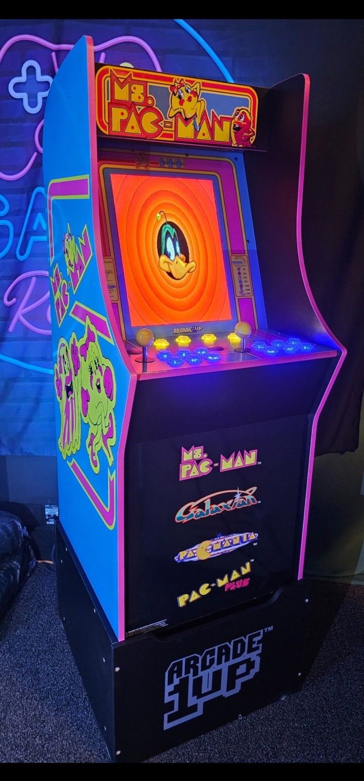 Retro Pac Man Arcade1up Cabinet With Over 15,000 Video Games