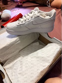 nike air force 1 LE (GS) low white