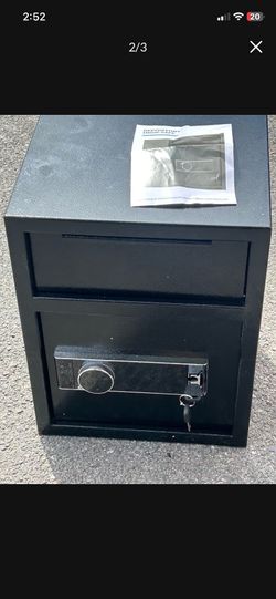 Brand new drop safe with key in touch pad for $90
