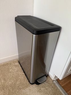 Tall trash can