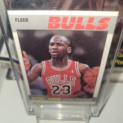 🔥  1987 Fleer Jordan 🔥 High Grade Raw