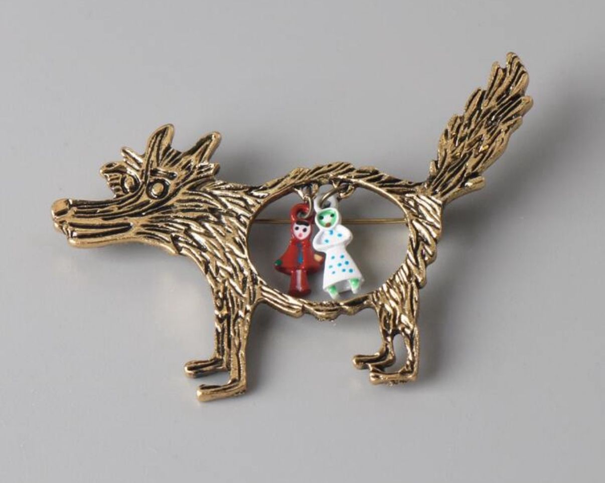 Little Red Riding Hood Brooch