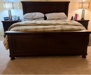 King bed frame and dresser
