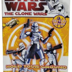 (2009) Star Wars: The Clone Wars- Hold Your Ground- Bendon Big Fun Coloring Book. This is a Star Wars: The Clone Wars Big Fun Book to Color with the c