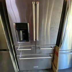 KITCHENAID REFRIGERATOR 5 DOORS, STAINLESS. ✅$699✅ FREE SHIPPING AND INSTALLATION. WARRANTY