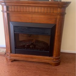 Electric Fireplace Maple Wood