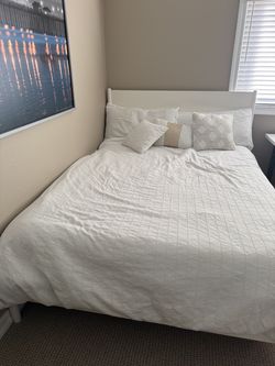 West Elm Mid Century Bed Queen