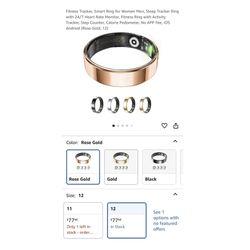 Brand new Fitness Tracker, Smart Ring for Women Men, Sleep Tracker Ring with 24/7 Heart Rate Monitor, Fitness Ring with Activity Tracker, Step Counter