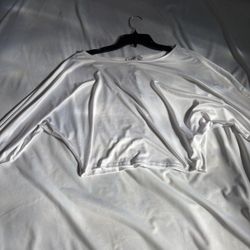 White Long Sleeve Crop Top