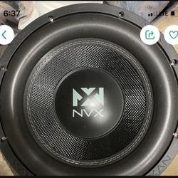 NVX 12” dual 2ohm VC 1000watts Rms NEW