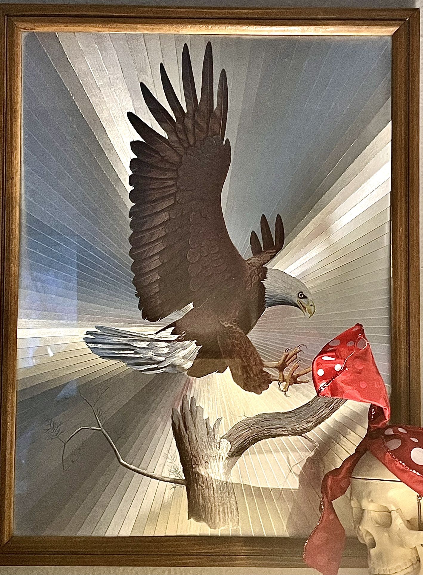 R J Smith Bald Eagle Reflective Foil Art