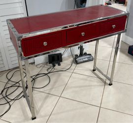 Red Console Table