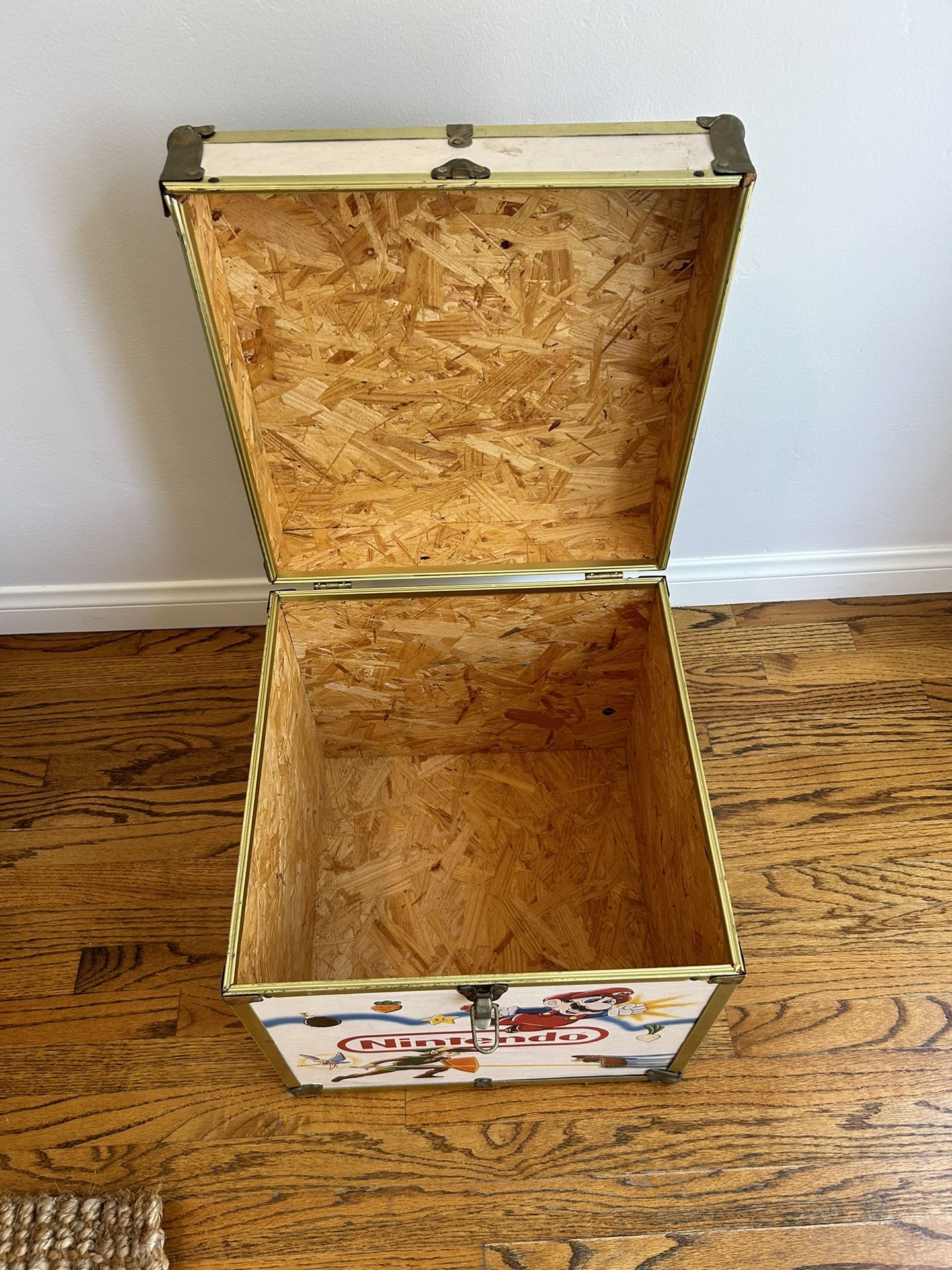 Ultra RARE 1980s Vintage Nintendo Super Mario 3 Zelda Wood Box Toy