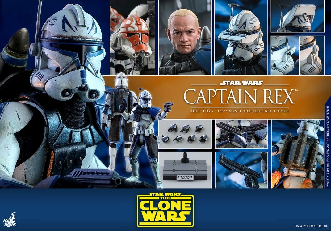 Hot Toys TMS018 Captain Rex Star Wars The Clone Wars 1/6 Figure