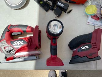 Old Skil and Black and Decker Tools: Electric Drill  Auto Measuring Tape