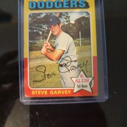 1975 Topps Steve Garvey autographed