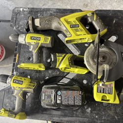 Ryobi Power Tools, Drill, Salzall, Circular Saw, Battery 
