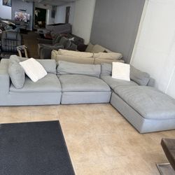 4pc Gray Modani Modular Cloud Couch 