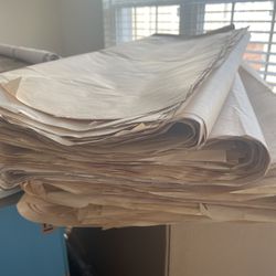 Lot Of 175 Big Packing Paper Sheets - 33” X 27”