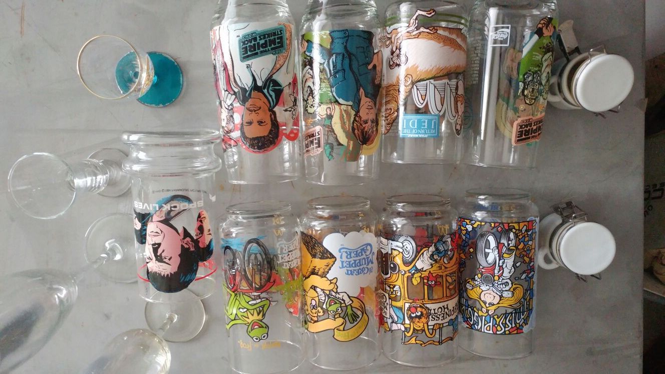 Assorted Collectible glasses