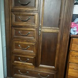 Antique Wood Armoire