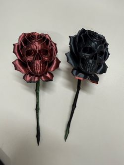 Skull Rose, Gothic Skull Flower