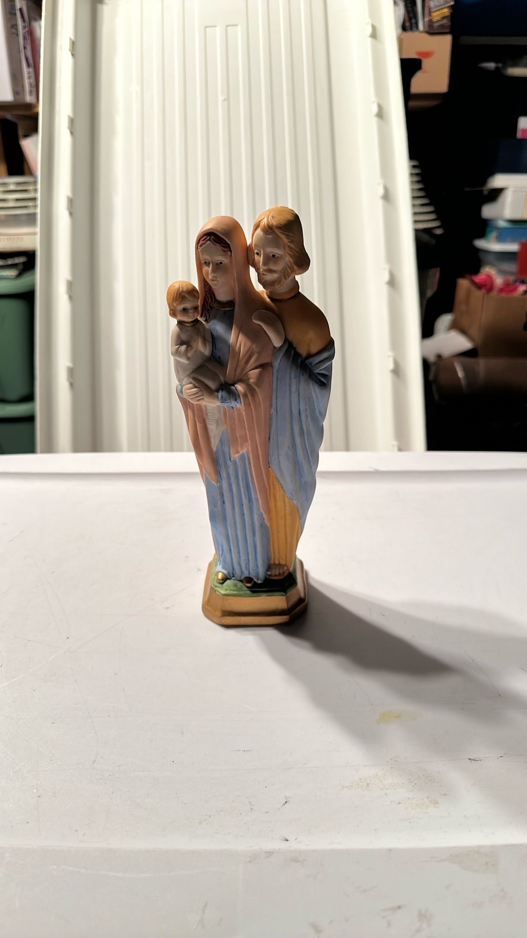 Vintage Mary and Joseph with Baby Jesus Figurine