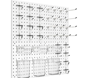 Peg Board Kit, Includes Pegboard and Accessories