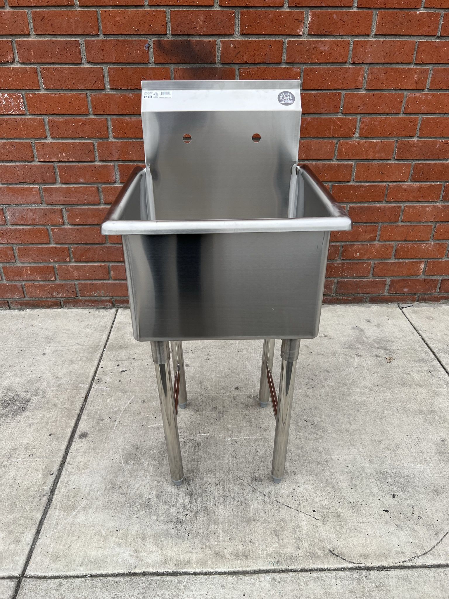 Mop Sink Stainless Steel 21” commercial restaurant NEW!!!
