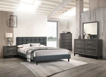 California king size tufted bed with orthopedic mattress included