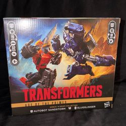 Transformers Age of Primes - Autobot Sandstorm vs. Slugslinger