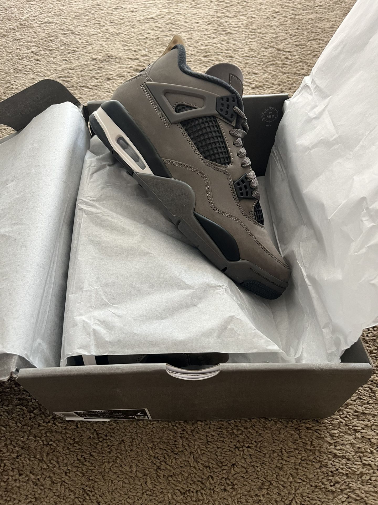 Jordan 4 Cave Stone Unreleased Size 11 DS