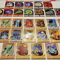 Bakugan Battle Brawlers Lot Of 30 Cards 18 Magnetic 12 Regular