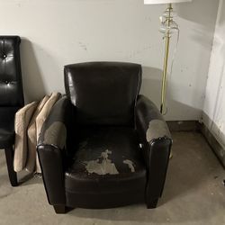 Armchair and Standing Lamp