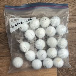 20 assorted callaway gold balls used