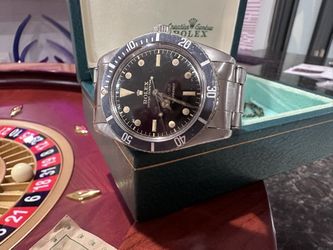VINTAGE COLLECTORS SET ROLEX SUBMARINER 5508 METERS 1st WITH PAPERS DATED 1958 - Cartier , Patek, AP, 