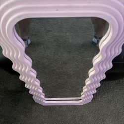 Cute Pink Girls Wall Mirror 