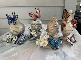 BRADFORD EXCHANGE: Butterfly “Whispers Of Love” Collection, Sentimental, NEW