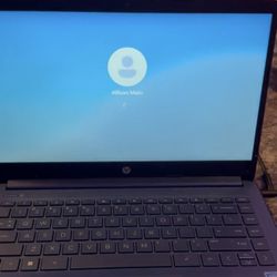 hp blue 14” screen laptop 