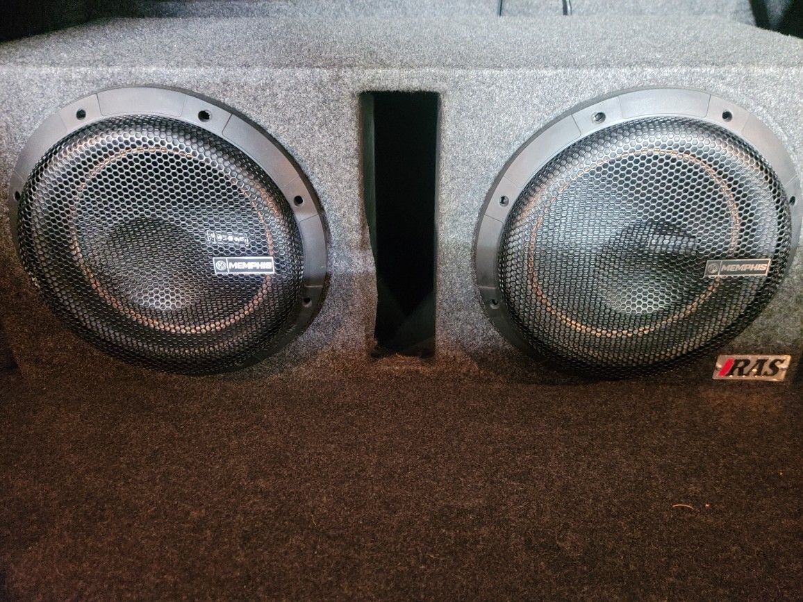Memphis Audio M6 X2 Subs & Pioneer 1600w Amp W/ Box - $800 OBO