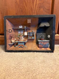 Unique Log Cabin Rustic Artwork and Wallpiece