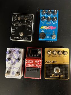 GUITAR & BASS PEDALS/ CHORUS OVERDRIVE FLANGER LOOPER MARSHALL JCM 800